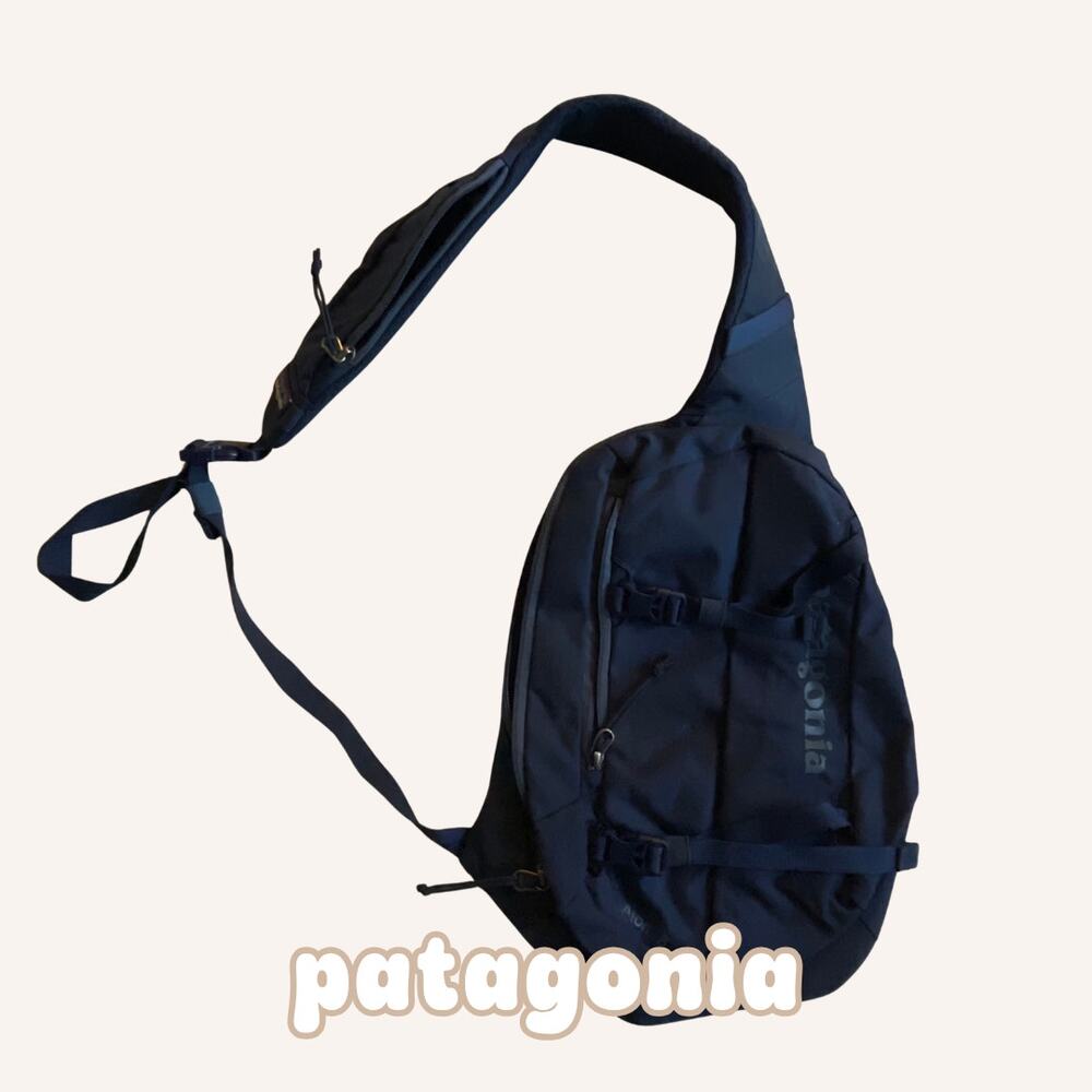 PATAGONIA atom sling 8L bag navy blue shoulder crossbody pack like new